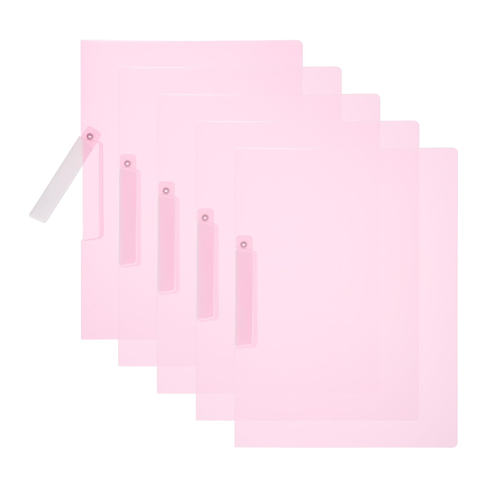 PATIKIL Plastic Folders with Mid-Side Swing Clip