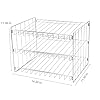 Kitchen Details 3 Tier Can Organizer | Chrome Steel Canned Food Storage Rack | Holds 36 Cans | Space-Saving Pantry & Cabinet Storage Solution | Easy Access to Canned Goods | Freestanding Design #1