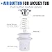 Fuoequl 16A On Off Push Button Switch Jetted Whirlpool Jet for Bath Tub Spa Garbage (Black) (Coloration, White)