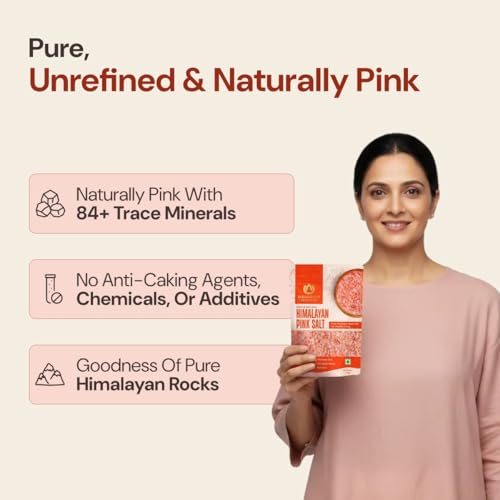 Image of Maharishi Ayurveda Himalayan Pink Salt | Pure, Unrefined Sendha Namak | Mineral-Rich Natural Salt for Daily Cooking | 1 kg