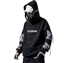 スキン XYXIONGMAO Streetwear Techwear Hoodie Tactical Mens Black