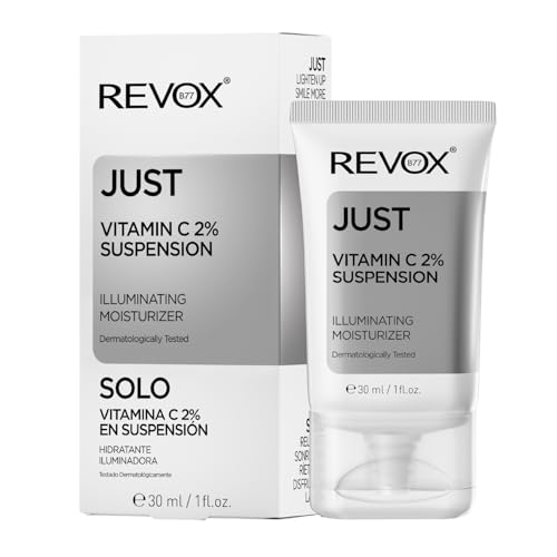 REVOX B77 - Just Vitamin C 2% Suspension, 30 ml, Crema Hidratante Iluminadora para Rostro y Cuello, Reduce Manchas Oscuras, Mejora el Tono y la Textura de la Piel, Estimula Producción de Colágeno
