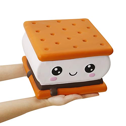 Anboor 7.9 Inches Squishies Jumbo Smore Kawaii Soft Slow Rising Giant Food Squishies