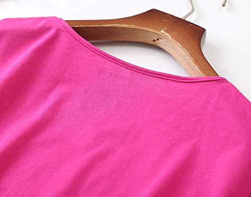 Gtly Women's Pajama Set Short Sleeve Shirt And Capri Pants Sleepwear Pjs Sets Ladies Plus Size Cute Print Cotton Lounge Set Rose #TOP3