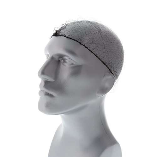 AmerCareRoyal Lightweight Hairnets - Comfortable, Breathable Hair Net for Food Service and Healthcare Facilities, Latex-Free, Disposable Hair Cap, 100% Latex Free, 24in, Black, 144 Count