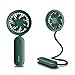 JISULIFE Mini Ventilateur Portatif, Ventilateur de Poussette Portable, Ventilateur à Main Personnel Alimenté par Batterie Rechargeable USB, Bentilateur Silencieux Pour Veilleuse à Vent Fort - Vert