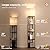 addlon 5-Tier Floor Lamp with Shelves, Standing Bookshelf Lamp with 3 Color Temperature, Corner Display Floor Lamps for Living Room, Bedroom and Office (70'' H, Black)