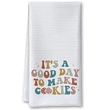 Gououoii It's a Good Day to Make Cookies Kitchen Towels 16x24, Funny Gifts for Bakers Cookie Lovers Cooks, Baking Gift for Women Bakers, Baking Lover Birthday Gifts