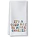 Gououoii It's a Good Day to Make Cookies Kitchen Towels 16x24, Funny Gifts for Bakers Cookie Lovers Cooks, Baking Gift for Women Bakers, Baking Lover Birthday Gifts