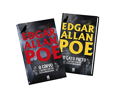 Coleção Edgar Allan Poe - 2 livros: O gato preto e outros contos extraordinários + O corvo e outros