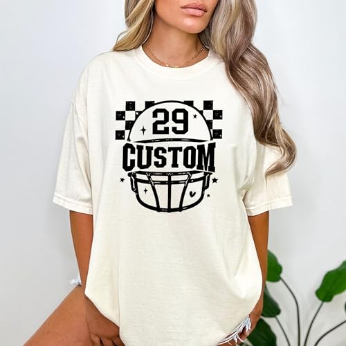 Custom Football Mom Shirt, Personalized Football Team Name and Number Sweatshirt, Gift For Sport Lover4