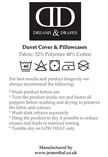 Dreams & Drapes, Hanworth, Easy Care Duvet Cover Set, Super King, Heather, Purple - Image 4