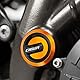Für KTM 1290 Super Adventure 2015-2022 1290 Super Duke R 2014-2022 Rahmenloch-Abdeckkappen Stecker Dekorative Rahmenkappe Motorradzubehör (Orange & Schwarz)