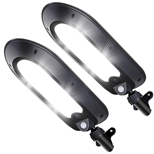 Jamiewin Solar Street Lights Outdoor, Solar Motion Sensor Light Solar Wall Lights Outdoor Waterproof Solar Flood Security Light For Gutter Porch Barn Garden Deck Fence Patio Path 2 Pack #TOP8