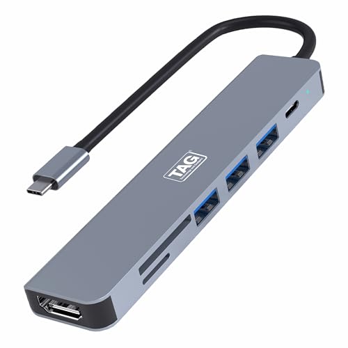 See full amazon price history chart for TAG 4-in-1 Type C USB Hub Multiport Adapter, USB Hub with Aluminium Shell, 1 x USB 3.0 & 3 x USB 2.0 for PC, MacBook, Mac Mini, iMac, Tablet, and Mobile Phones (7 in 1 B) TAG 4-in-1 Type C USB Hub Multiport Adapter, USB Hub with Aluminium Shell, 1 x USB 3.0 & 3 x USB 2.0 for PC, MacBook, Mac Mini, iMac, Tablet, and Mobile Phones (7 in 1 B) (B0DC6RHCKM) Amazon Price History, Amazon Price Tracker