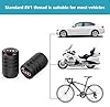 BFIVEANTE Tire Valve Stem Caps for Audi A3 A4 A5 A6 A7 A8 Q3 Q4 Q5 Q6 Q7 Q8 Metal Car Wheel Air caps Auto Valve Stem Caps Accessories 4 Pcs Black #4