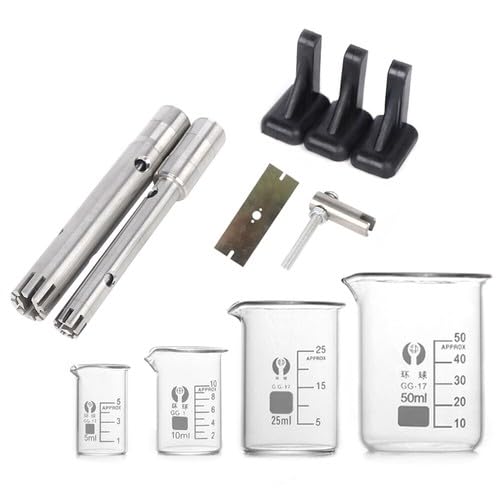 High Speed Homogenizer, Lab Disperser Emulsifier, Overhead Homogenizer Mixing, 8000 to 22000RPM Lab Homogenizers Emulsifier Disperser with Two Working Heads for Lab, School， 110V