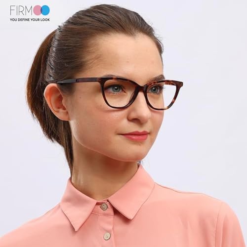Image of Firmoo Blue Light Blocking Glasses,Cat Eye Vintage Reading Eyeglasses (Tortoise Shell, 1.00x Bluelight Blockers)