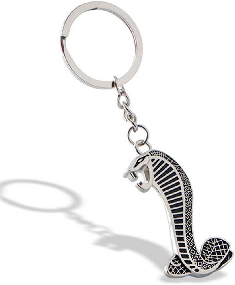 Doyeozoowen Color1 Cobra Snake Emblem Keychain Car Metal Key Ring For Mustang Shelby Gt Mach