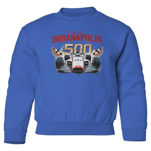 Indianapolis Speed Icon - Racing Car Fan 1911 Tribute Youth Crewneck Sweatshirt