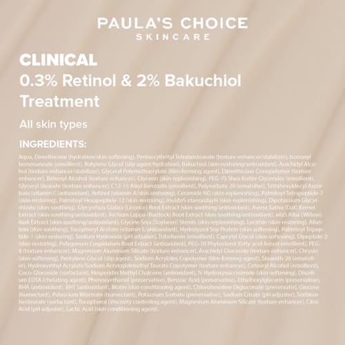 Paula's Choice Clinical 0,3% Retinol & 2% Bakuchiol