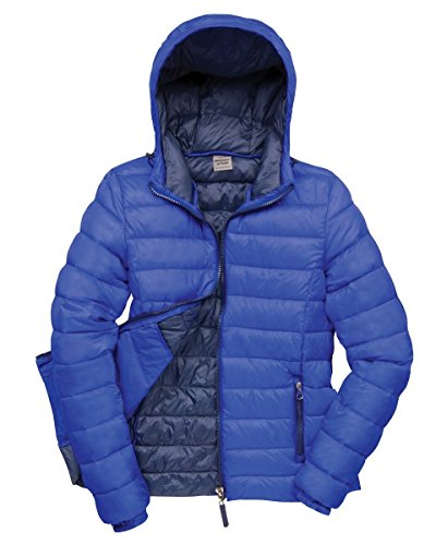 R194F=Result Urban Ladies Snowbird Hooded Jkt Colour=Royal/Navy Size=XS