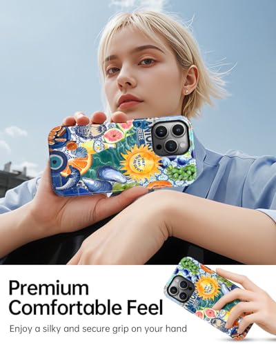 Coque iPhone 15 Pro Max solide antichoc et magnétique bleu ocean - 6