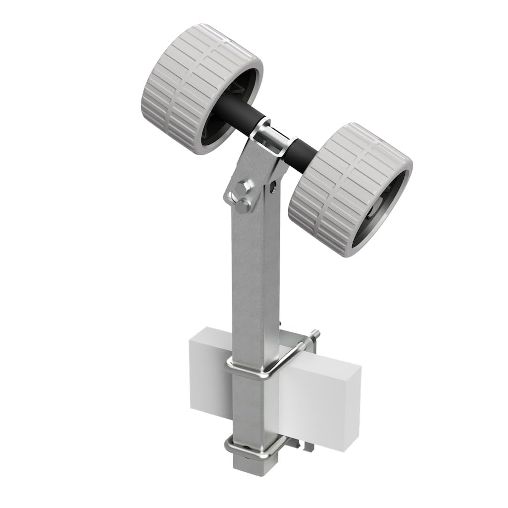 SUPROD 2er Pendelrollen Sliprollen Sliphilfe Bootstrailer Eva Ø 120 mm