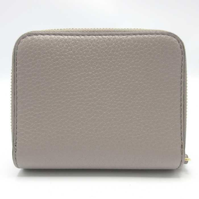 Tory Burch Womens 146463 Pebble Leather Thea Bi-Fold Zip Around Wallet, (Gray Heron)3