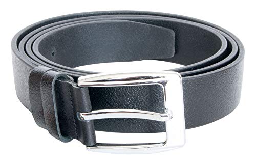 FLW Cowhide Leather Belt Heavy Duty 1.4 inch (36 mm) Wide Long 73 inch (185 cm) for Waist 67 inch/170 cm