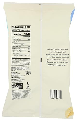 365 By Whole Foods Market, Organic Sea Salt Potato Chips, California Only, 5 Ounce - image 2