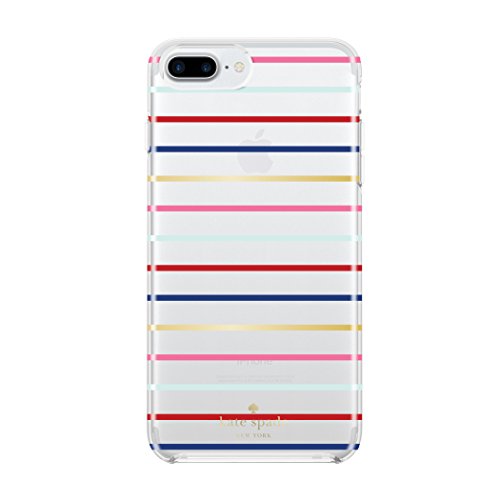 kate spade new york Protective Hardshell Case for iPhone 8 Plus - also compatible with iPhone 7 Plus - Surprise Stripe Gold / Multi