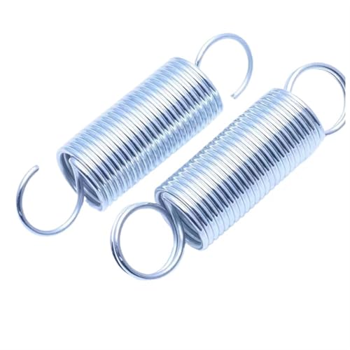 YXBLOV Galvanized Tension Spring Expansion Spring S Hook and O Ring Double Loop WD:1.8mm(280mm(1pcs),18MM_1.8MM(HOOK))