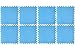 Produktbild Perfect Pool Poolmatte Pool Bodenschutzmatte Fitnessmatte BLAU 8er Pack, M-572-20200020