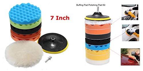 Image of DIY Crafts Pack Of 6 inchinch, Multi, Buffing Sponge Polishing Pad Hand Tool Kit For Polisher Compound Polishing Polish Polisher Buffer Polishing Disc Wool Wheel Paint Car(Pack Of 6 inchinch, Multi)