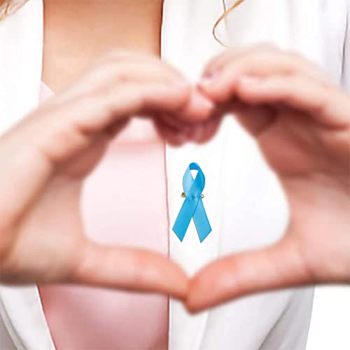 Image of Ribbon Awareness Satin Pins Cancer Awareness Ribbon Pin with Safety Pin