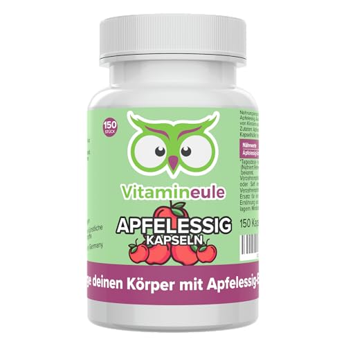 Apfelessig Kapseln - hochdosiert 500 mg - bioaktiv...