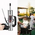EUTRKei Smoke Tube for Pellet Smoker, Smoke Generator with Air Pump - Continuous Billowing Smoke, Hot or Cold Smoking, for Any Grill or Smoker, Automatic Grill Accessories to Provide Smoking
