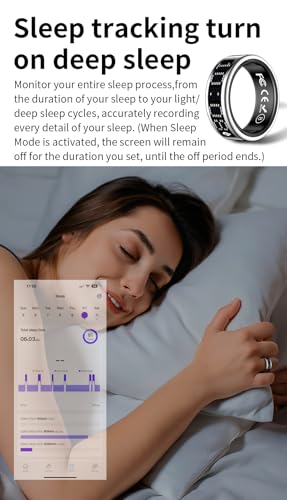 Image of Smart Ring Pro | Buy Sizing Kit First | Caller Notifications & Vibration Alerts | Built-in LED Display | Sleep Tracker, Heart Rate, HRV & SPO₂ | Sports Modes | Gesture Control | Black | Size 11