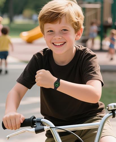 Image of Kids Analog Watch Waterproof Learning Time for Boys Girls Ages 4-12 | Soft Band, Easy to Read, Big Numbers,Simple Style, Sport, Swimming, Playing, Daily Wear, Ideal Gift for Birthday
