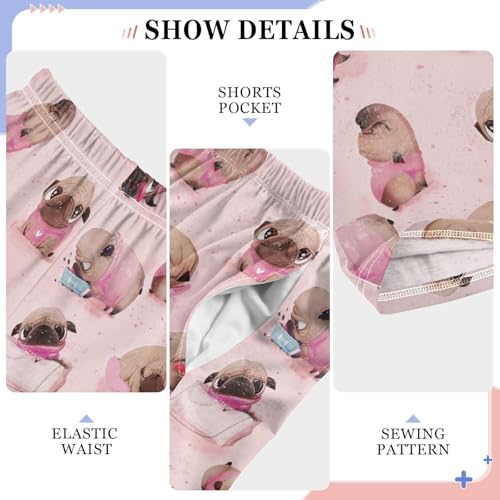 ZZXXB Funny French Bulldog Boys Long Pants Soft Trousers Elastic Waist Kids Lounge Bottoms with Pockets S-XL4