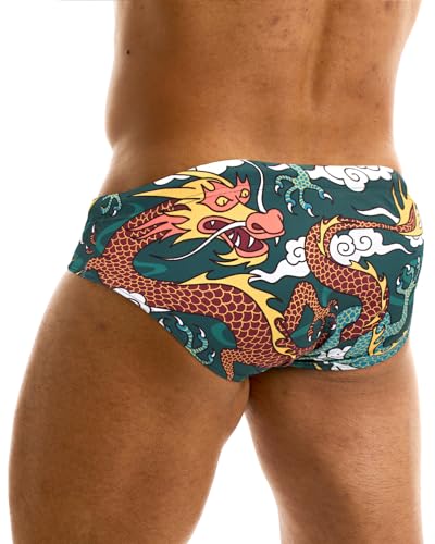 MIZOK Men’s Sexy Hot Print Bikini Swimwear Low Rise Swimsuit Fashion Quick Dry Swimming Briefs4
