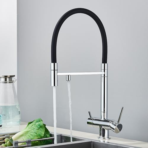 Mitigeur de cuisine avec filtre intégré pour purifier l'eau du robinet au quotidien