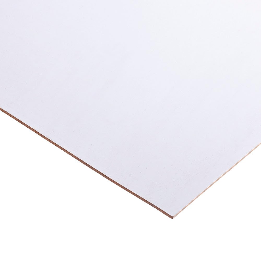 White MDF Board 3mm Thickness Pack of 2 Panels 610x305mm (2x1 ft)