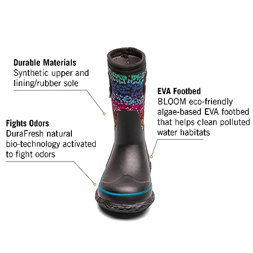 Image of BOGS Grasp Kids Waterproof Rain Boots, Insulated Winter Snow Boots