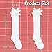 White Women Girl's Fashion Knee High Socks with Bow Womens Lace Ruffle Knee High Socks Girls Kawaii Lolita Stockings Cotton Bow Style Frilly Long Sock for Daily Wear Dating Performances Parties
