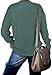PLMOKEN Sweatshirts For Women Plus Size Crewneck Pullover Long Sleeve Tops Fashion (Green,3XL)