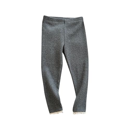 Toddler Baby Girl Legging Footless Lace Edge Tights Ruffled Ribbed Knit Thermal Pant Infant Fall Winter Warm Bottom