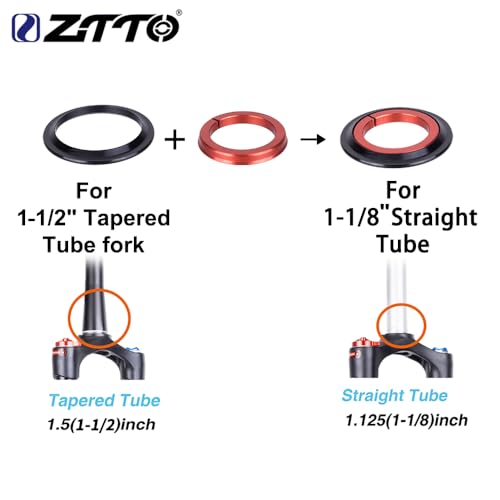 image for ZTTO Bike Headset, 44mm 56mm MTB Threadless Sealed Bearing 45 Degree Z