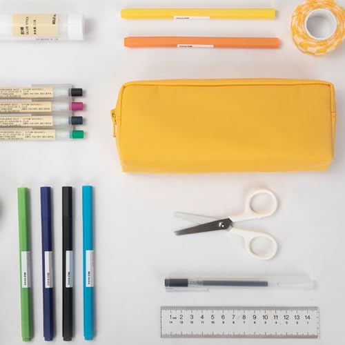 Image of Color Pencil Case Simple Oxford Fabric Bag for Student Lightweight Design (Khaki,Oxford Fabric)